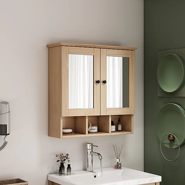 welltime Spiegelschrank "STOCKHOLM" mit 2 Spiegeltüren, offenen Fächern und günstig online kaufen