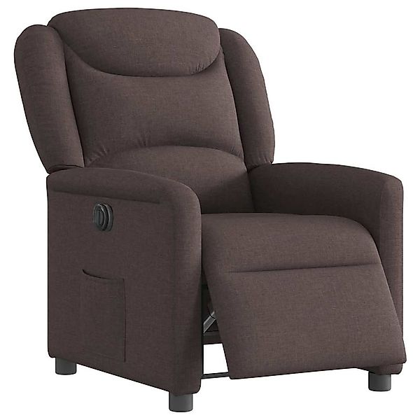 vidaXL Sessel Relaxsessel Elektrisch Dunkelbraun Stoff günstig online kaufen