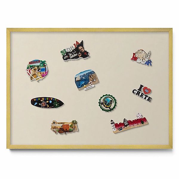 Tulup Magnettafel Magnettafel Dekorativ Bedruckt Farbe Hellbeige 70x50 cm M günstig online kaufen