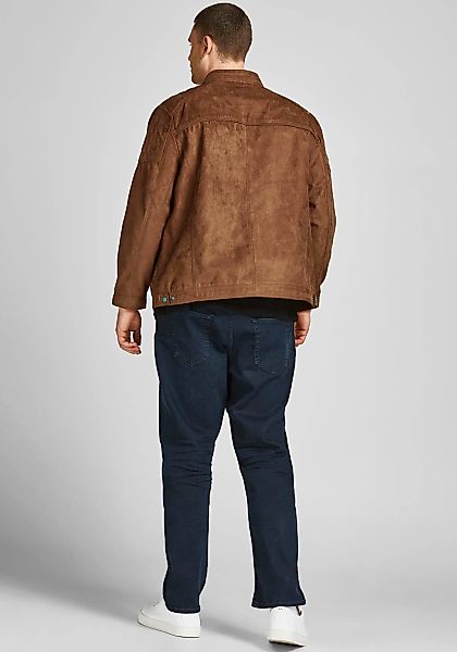 Jack&Jones Jacke in Leder-Optik, wasserabweisend Farbe cognac Größe: 3XL günstig online kaufen