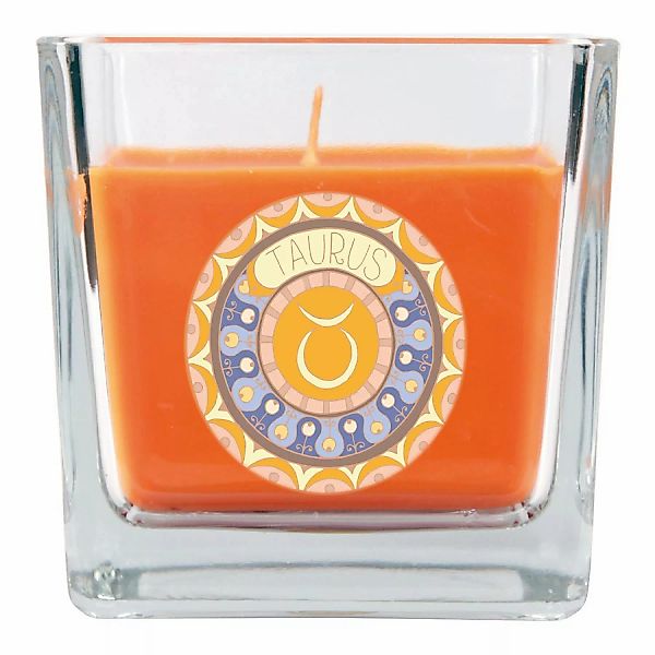 HS Candle Duftkerze & Glas Sternzeichen Honigmelone 50 Stunden Stier günstig online kaufen