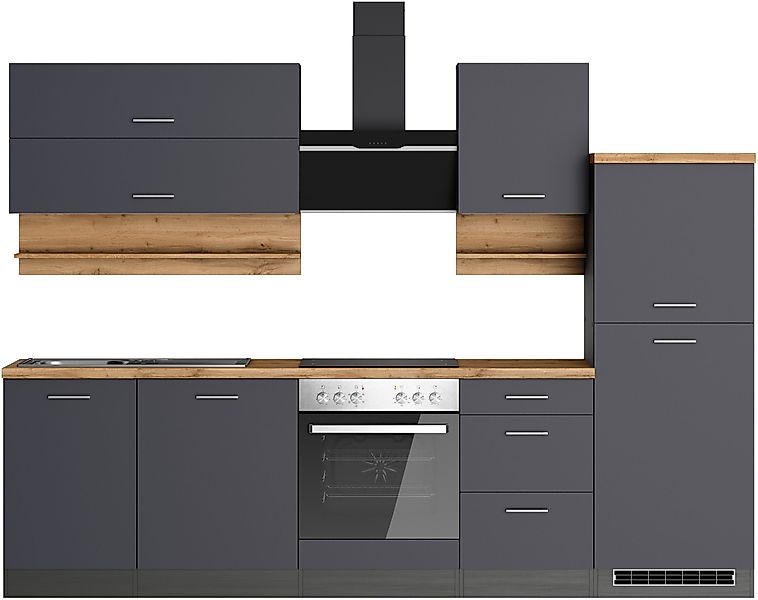 KOCHSTATION Küchenzeile KS-Milan, 280 cm breit, günstig online kaufen