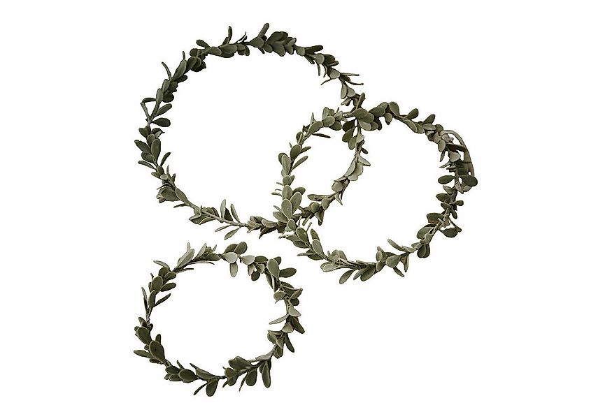 Mirabeau Dekokranz Kranz 3er Set Carivela grün günstig online kaufen