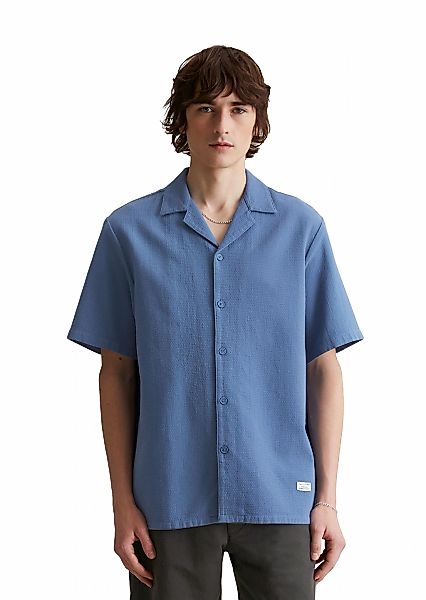 Marc OPolo DENIM Kurzarmhemd "fein strukturiert aus Bio-Baumwolle" günstig online kaufen