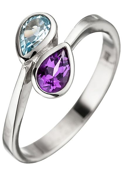 JOBO Fingerring, 925 Silber mit Amethyst günstig online kaufen