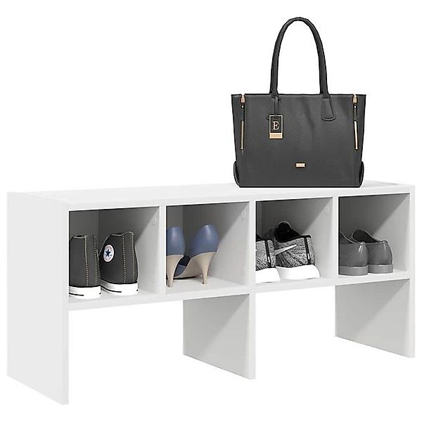 vidaXL Schuhschrank Schuhregal Stapelbar Weiß 89,5x30x40 cm günstig online kaufen