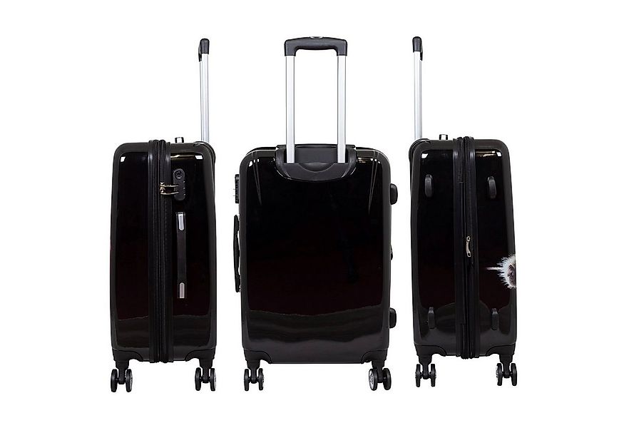 Trendyshop365 Hartschalen-Trolley Katze, Reisekoffer bunt mit Tier-Motiv, 3 günstig online kaufen