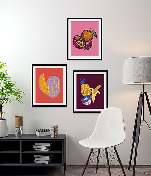 queence Bild »Mara«, Obst-Obst Bilder-Kunst-Lebensmittel-Orange, HD Premium günstig online kaufen