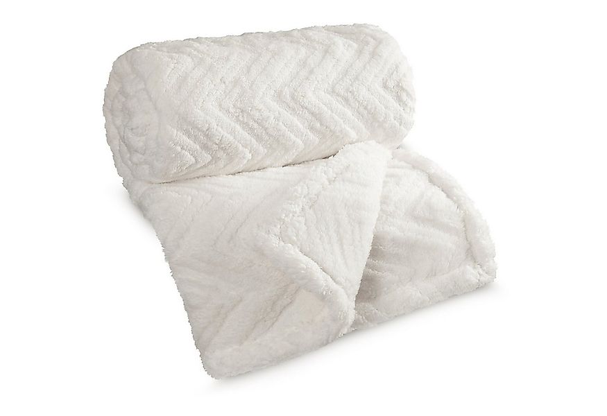 Wohndecke HYGGE Kuscheldecke mit Fischgrät-Struktur, Design91, Waffelmuster günstig online kaufen