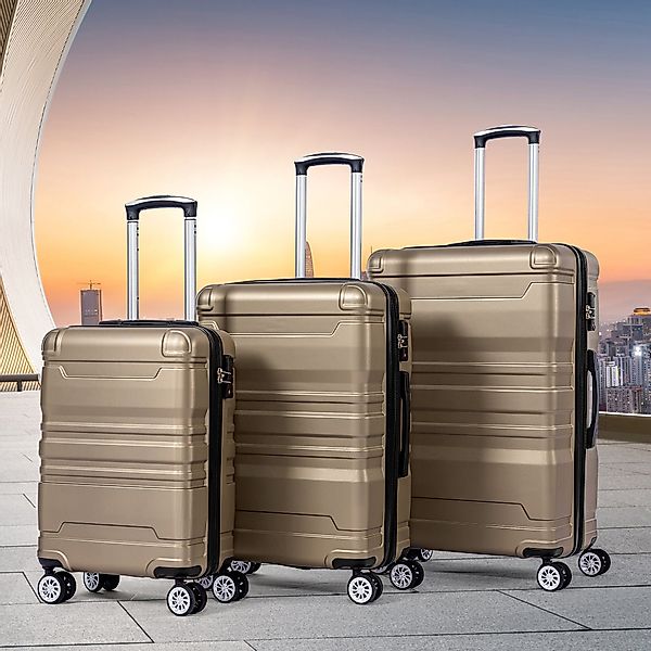 Flieks Hartschalen-Trolley, 4 Rollen, Trolleyset Handgepäck günstig online kaufen