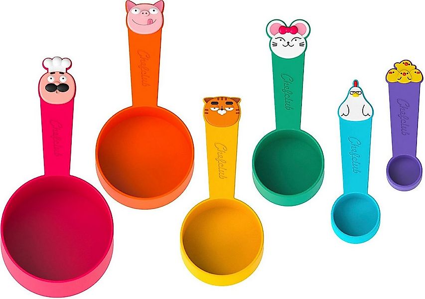 Chefclub Kreativset Die Cheflub Messbecher, (Set, 6-tlg), für Kinder günstig online kaufen