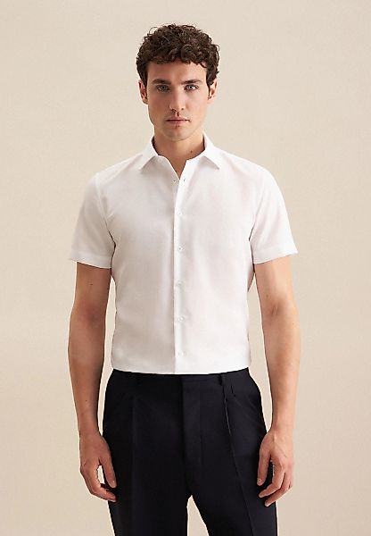 seidensticker Businesshemd "Shaped" Shaped 1/2 Kentkragen Uni günstig online kaufen