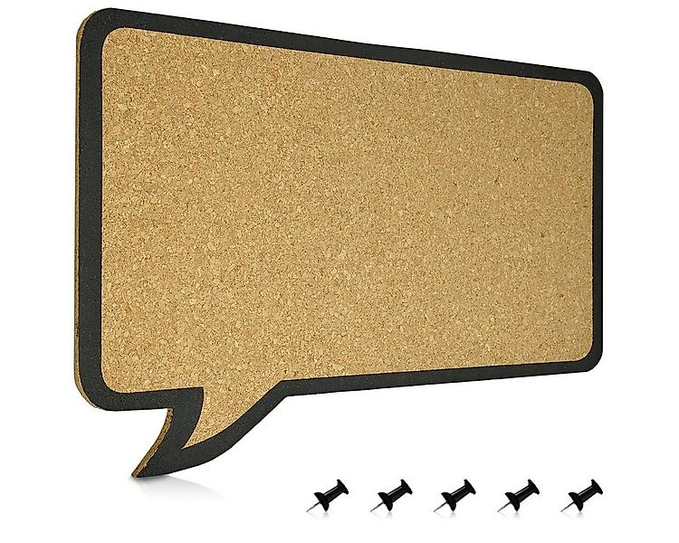Navaris Memoboard Kork Memoboard Sprechblase - 44x29cm inkl. 5 Pins - Pin B günstig online kaufen