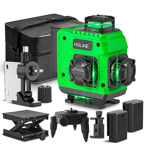 ONEVAN Laserwasserwaage 4x360° Linienlaser Selbstnivellierend 4D günstig online kaufen