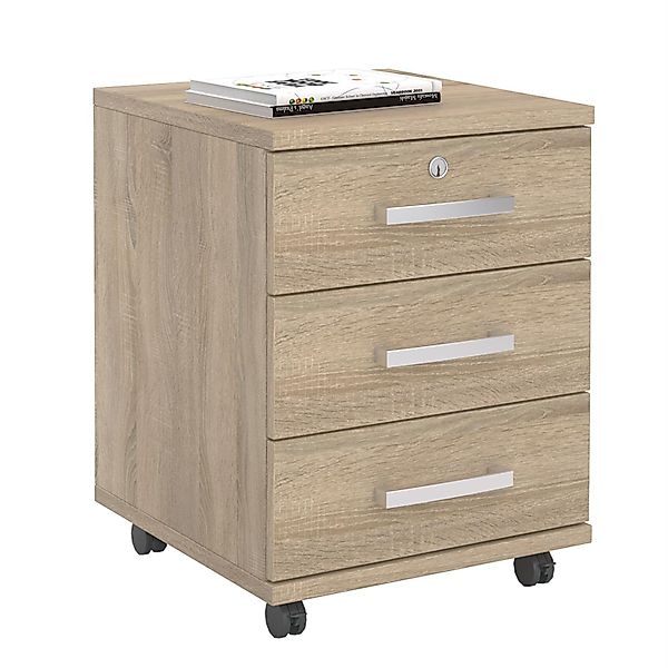 CARO-Möbel Rollcontainer VANCOUVER, Rollcontainer Bürocontainer Schubladens günstig online kaufen