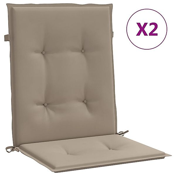 vidaXL Hochlehnerauflage, Gartenstuhlauflagen für Niedriglehner 2 günstig online kaufen