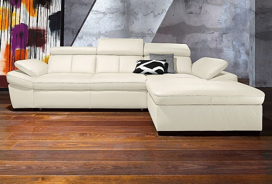 exxpo - sofa fashion Ecksofa "Salerno, Funktionssofa, Breite 280cm, hoher S günstig online kaufen