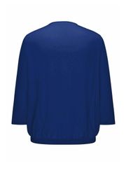 GOLDNER Kurzarmbluse Kurzgröße: Chiffon-Shirt mit 3/4-Arm, günstig online kaufen