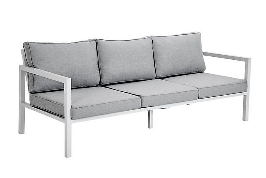 Brafab Gartensofa Belfort mit Kissen, Weiß günstig online kaufen