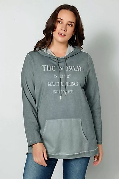 MIAMODA Sweatshirt Hoodie Kapuzensweater The World Langarm günstig online kaufen