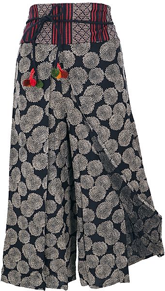 Guru-Shop Relaxhose Palazzohose, offene Boho Sommerhose, günstig online kaufen