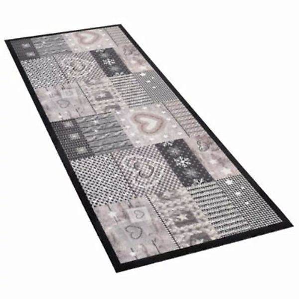 Pergamon Küchenläufer Teppich Trendy Chalet Teppichläufer grau/weiß Gr. 45 günstig online kaufen