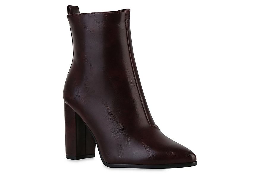 VAN HILL 840337 Stiefelette Damen Klassische Stiefeletten Blockabsatz Print günstig online kaufen