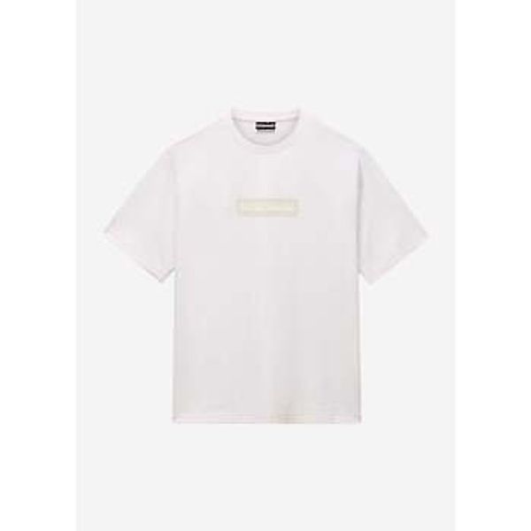 Napapijri  T-Shirt S box logo SS 1 - white whisper günstig online kaufen