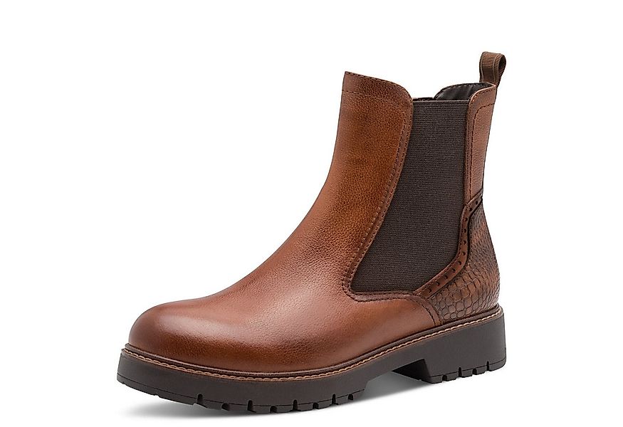 Tamaris Chelseaboots, Blockabsatz, Stiefelette mit Kontrast-Rahmennaht günstig online kaufen