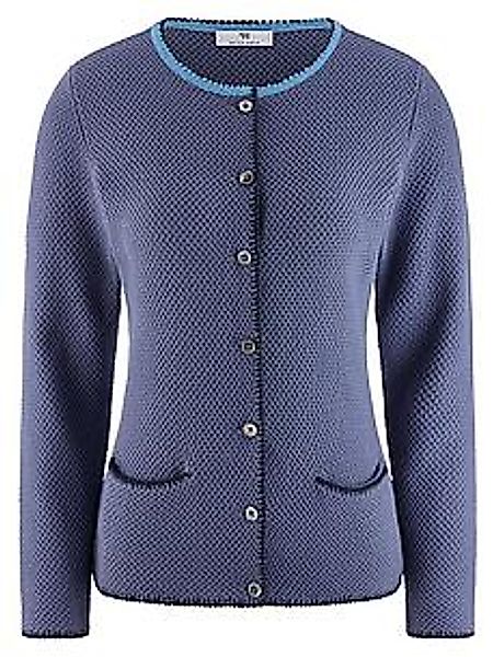 Strickjacke Peter Hahn blau günstig online kaufen