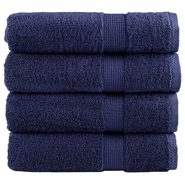 vidaXL Premium-Handtücher 4 Stk Marineblau 50x100 600 g/m2 Baumwolle günstig online kaufen