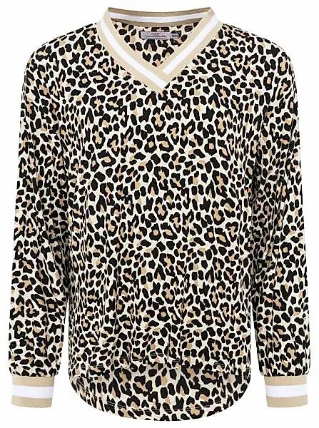 Zwillingsherz Blusenshirt ""Leo"", Trendige Leoshirt-Bluse mit V-Ausschnitt günstig online kaufen