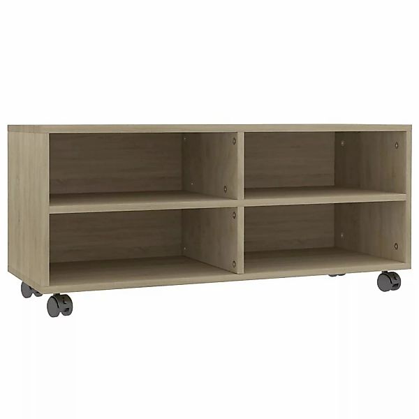Tv-schrank Mit Rollen Sonoma-eiche 90×35×35 Cm Spanplatte günstig online kaufen