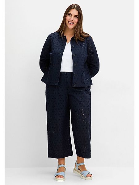 Sheego Culotte Große Größen aus Lochspitze, günstig online kaufen
