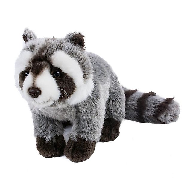 Teddys Rothenburg Kuscheltier Waschbär 33 cm stehend grau 33 cm Plüschwasch günstig online kaufen