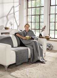 IBENA Wohndecke "Fano" Wohnmantel mit Druckknöpfen, Kuscheldecke günstig online kaufen