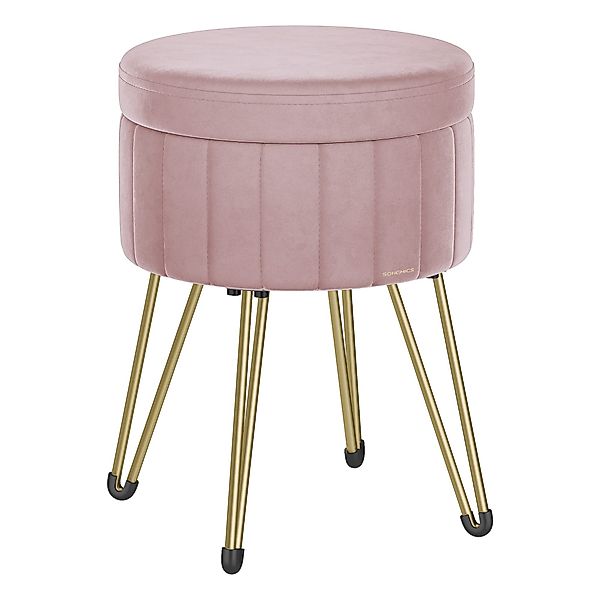 SONGMICS Sitzhocker Hocker (Schminktischhocker, Samt Schminkhocker), günstig online kaufen