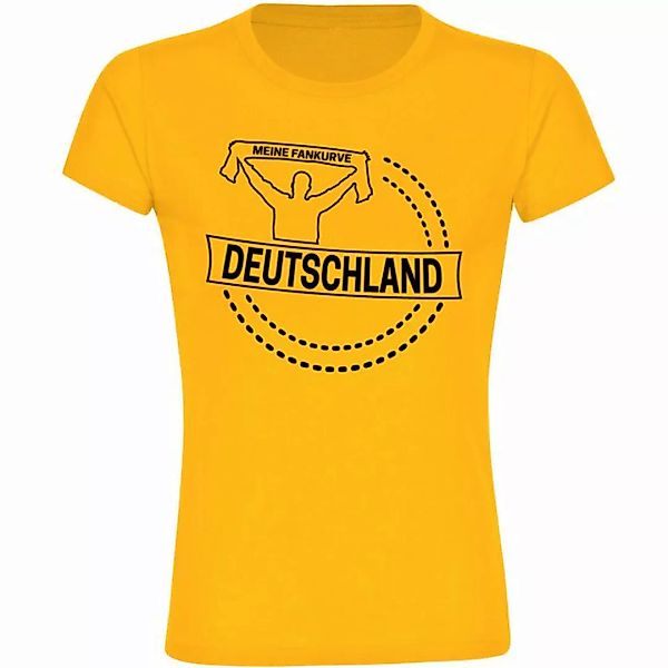 multifanshop T-Shirt Damen Deutschland - Meine Fankurve - Frauen günstig online kaufen