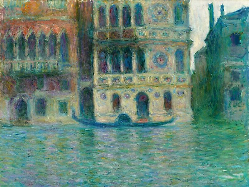 Poster / Leinwandbild - Claude Monet: Venedig, Palazzo Dario günstig online kaufen