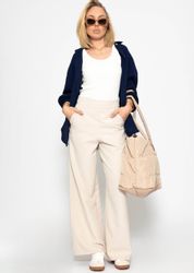 SASSYCLASSY Stoffhose Lässige High-Waist Stoffhose lang günstig online kaufen
