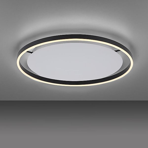 LED Deckenleuchte Ritus in Schwarz 28W 3650lm günstig online kaufen