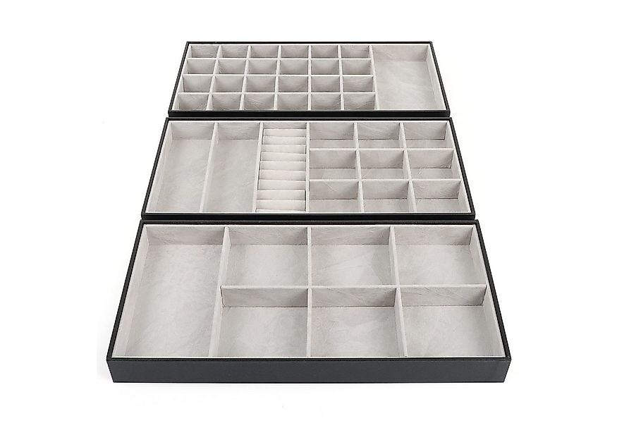 Belle Vous Schmuckständer Schwarzer Kunstleder Kosmetikorganizer - Schmucka günstig online kaufen