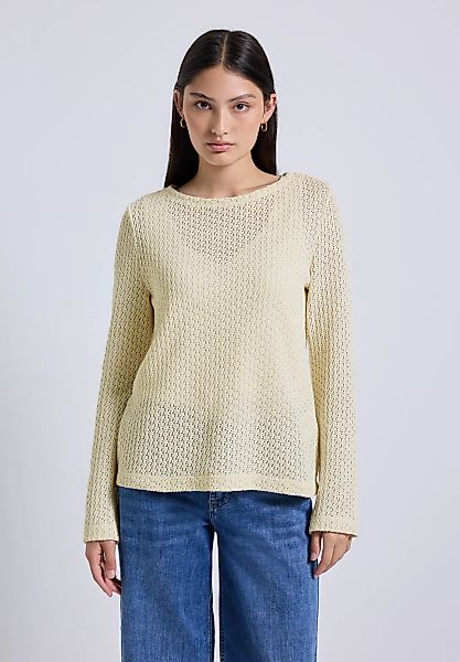 STREET ONE STUDIO Langarmshirt, aus Baumwolle mit Stretchante günstig online kaufen