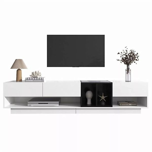 autolock TV-Schrank V-Schrank, Lowboard, Kombination in Hochglanz-Weiß und günstig online kaufen