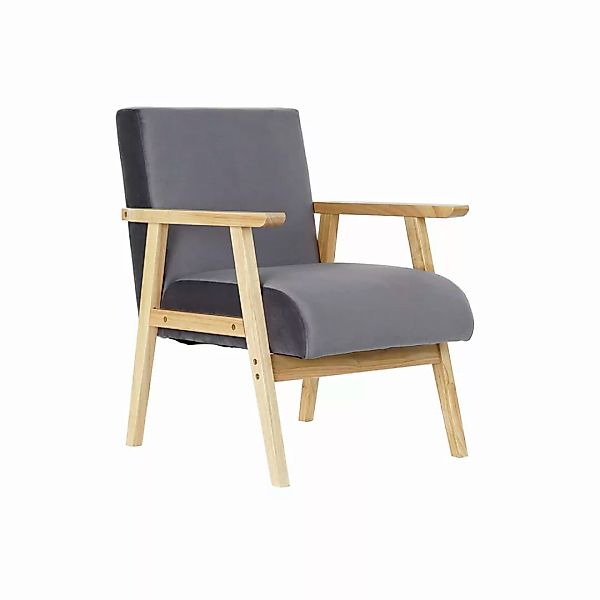 Sessel Dkd Home Decor 8424001802159 Natürlich Grau Polyester Holz Mdf (62 X günstig online kaufen
