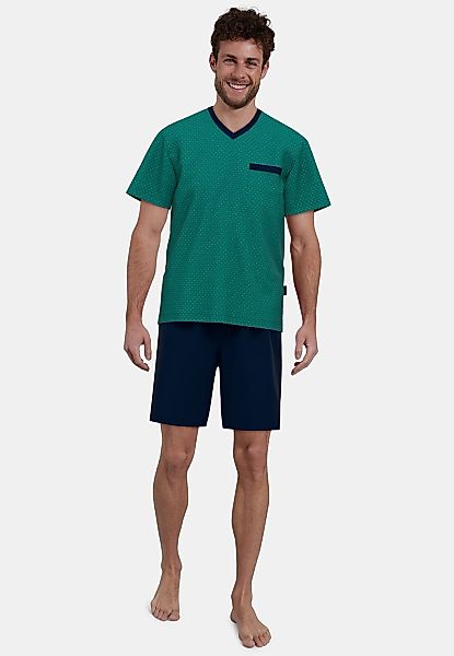 GÖTZBURG Shorty "Bray" 2 Stk. tlg., V-Ausschnitt, Brusttasche, Baumwolle günstig online kaufen