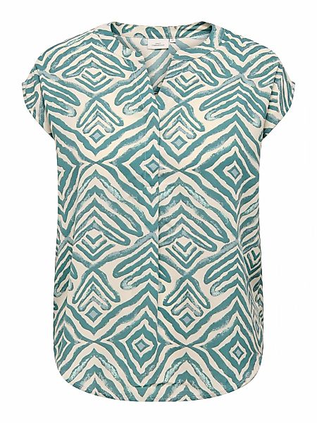 ONLY CARMAKOMA Kurzarmbluse "CARSHILLA SL SHIRT AOP VIS BS" günstig online kaufen