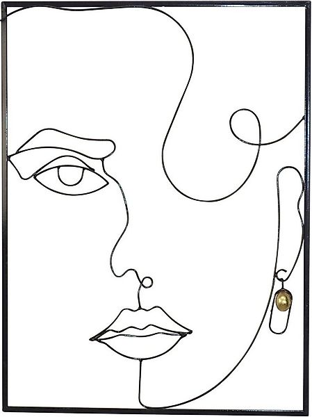 HOFMANN LIVING AND MORE Wanddekoobjekt Wanddekoration (1 St), aus Metall, m günstig online kaufen