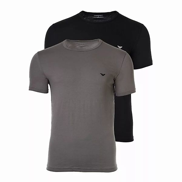 EMPORIO ARMANI Herren T-Shirt 2er Pack - Crew Neck, Rundhals, Halbarm, unif günstig online kaufen