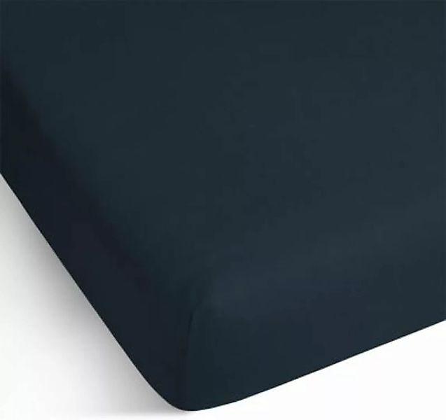 Aspero® Baumwoll-Spannbettlaken Natal Bettlaken dunkelblau Gr. 90-100 x 200 günstig online kaufen